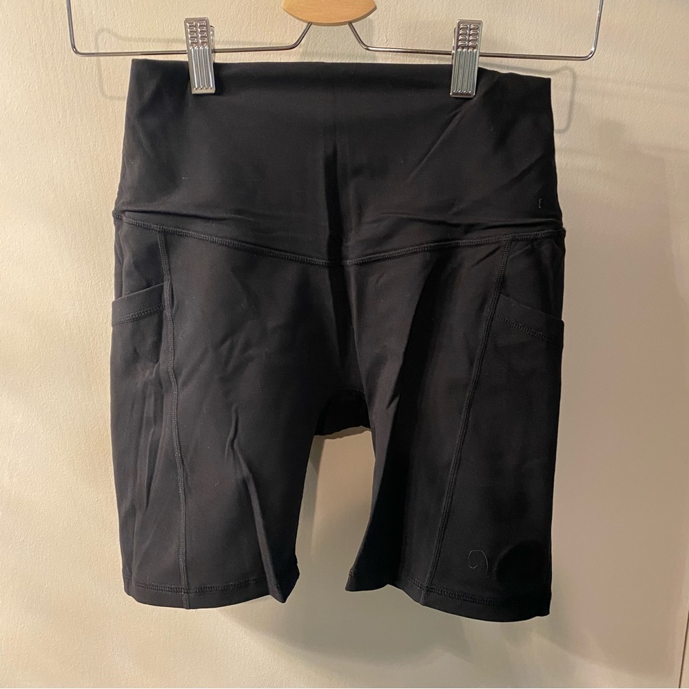 POPFLEX Black Women's Bike Shorts
